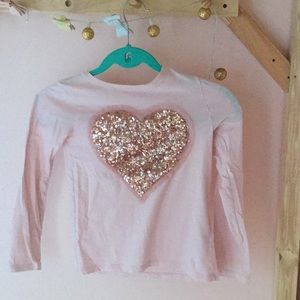 Pink shirt with heart